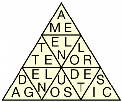 Solved Letter Triangles